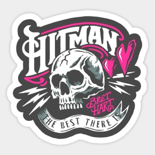 Bret Hitman Hart  Pro Wrestling Hero Sticker